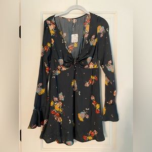 Free People NWT Light Weight Long sleeve mini dress SIZE SMALL